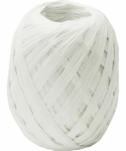 Le moins cher 🎁 Stewo Ruban Cadeau Raphia Blanc - Emballage Cadeau 🔔