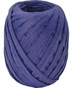 Meilleure affaire 🎉 Stewo Ruban Cadeau Raphia Bleu Foncé - Emballage Cadeau ⭐