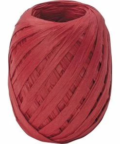 Budget 🎁 Stewo Ruban Cadeau Raphia Rouge - Emballage Cadeau ✨