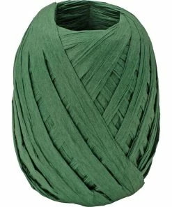Nouveau 🎁 Stewo Ruban Cadeau Raphia Vert Foncé - Emballage Cadeau ⌛