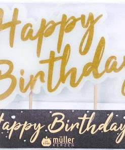 Coupon ⌛ Müller Kerzen Bougie Happy 🥳 Birthday 1 Pièce/s - Décoration De Pâtisseries ✔️