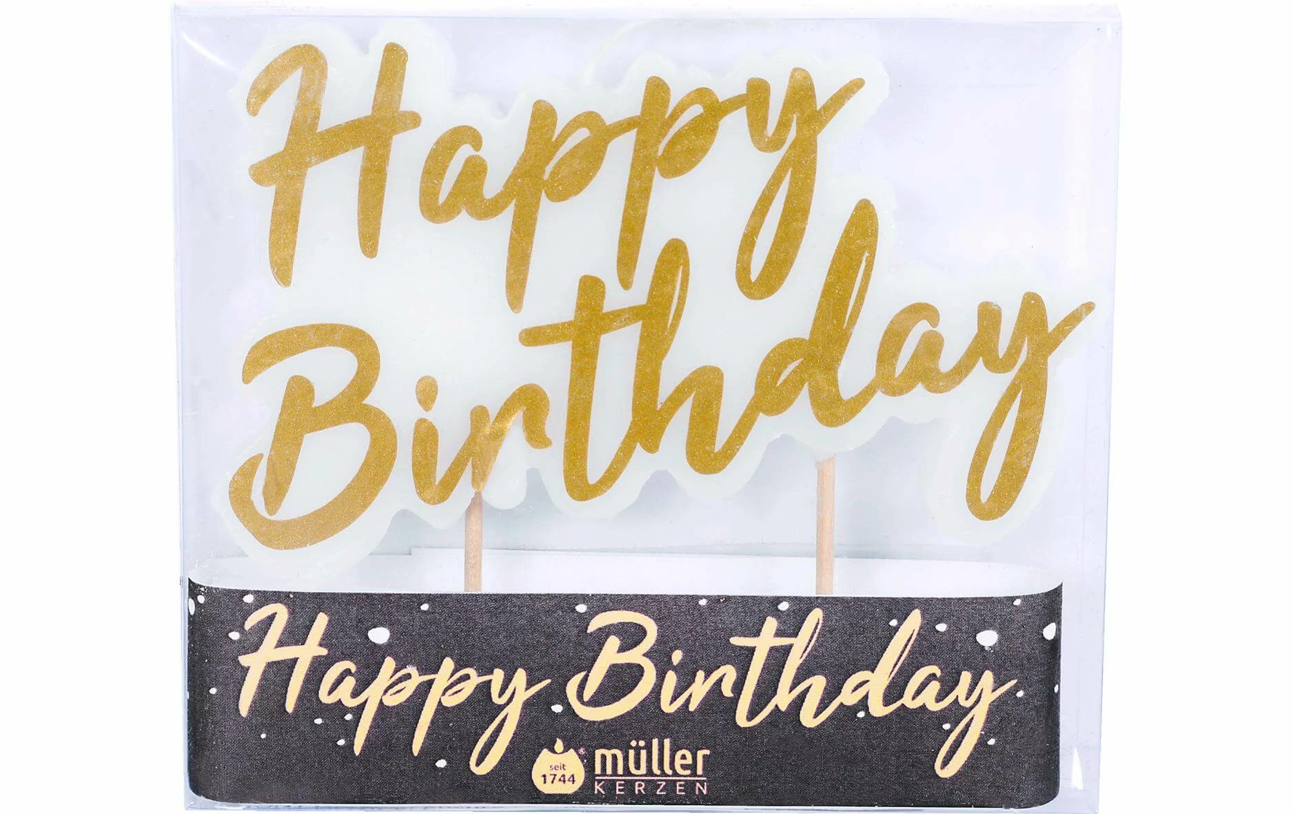 Coupon ⌛ Müller Kerzen Bougie Happy 🥳 Birthday 1 Pièce/s - Décoration De Pâtisseries ✔️ 3 Coupon ⌛ Müller Kerzen Bougie Happy 🥳 Birthday 1 Pièce/s - Décoration De Pâtisseries ✔️