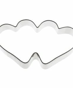 Bon marché ⌛ Paderno Emporte-pièce 9.4 Cm X 5 Cm Double Cœur - Emporte-pièce 🤩