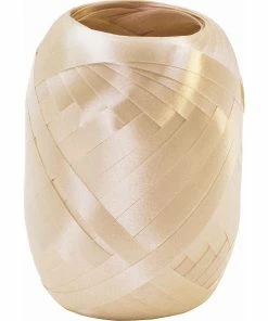 Budget 🔥 Stewo Ruban Cadeau Poly Ribbon Beige - Emballage Cadeau ❤️