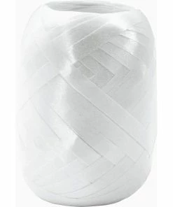 Tout neuf 😀 Stewo Ruban Cadeau Poly Ribbon Blanc - Emballage Cadeau 🌟