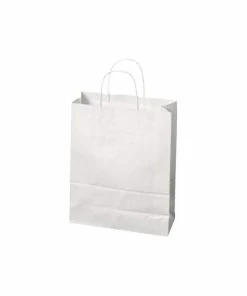 Budget 🥰 Brieger Sac En Papier 24 X 11 X 31 Cm, Blanc - Emballage Cadeau 👍