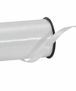 Meilleure affaire ✨ Spyk Ruban Cadeau Poly Glatt 7 Mm X 20 M, Blanc - Emballage Cadeau 💯