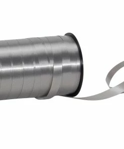 Nouveau 🛒 Spyk Ruban Cadeau Poly Glatt 7 Mm X 20 M, Argenté - Emballage Cadeau 😍