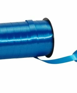 Meilleure affaire 😍 Spyk Ruban Cadeau Poly Glatt 7 Mm X 20 M, Bleu - Emballage Cadeau ❤️