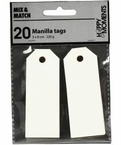 Top 10 😍 Creativ Company Étiquette Pour Cadeau Manila Tags, 3 X 8 Cm, 20 Pièces, Blanc Naturel - Emballage Cadeau ⭐