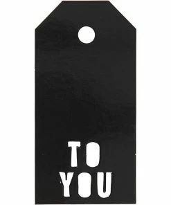 Meilleure affaire 👏 Creativ Company Étiquette Pour Cadeau TO YOU Noir, 15 Pièces - Emballage Cadeau 🎉